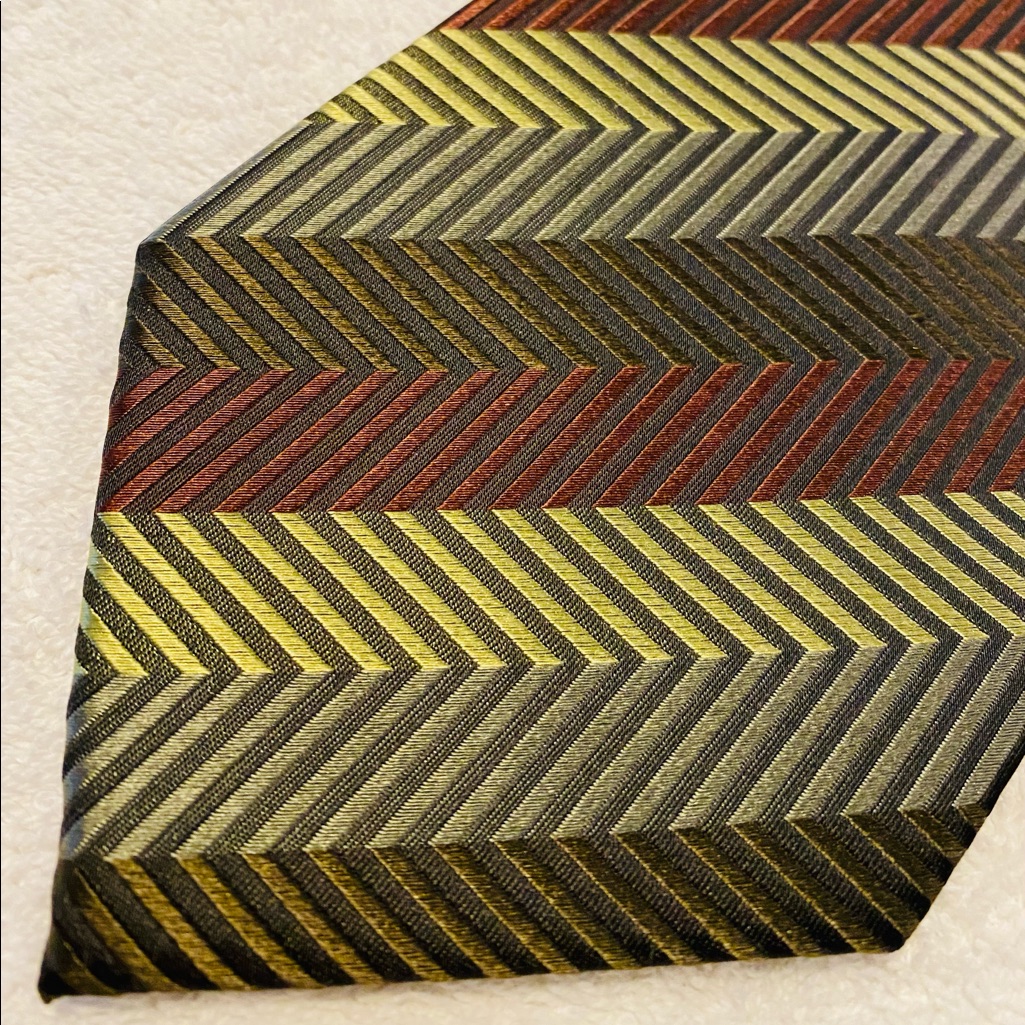 Brand New Corporate Power Tie By Adolfo Gold